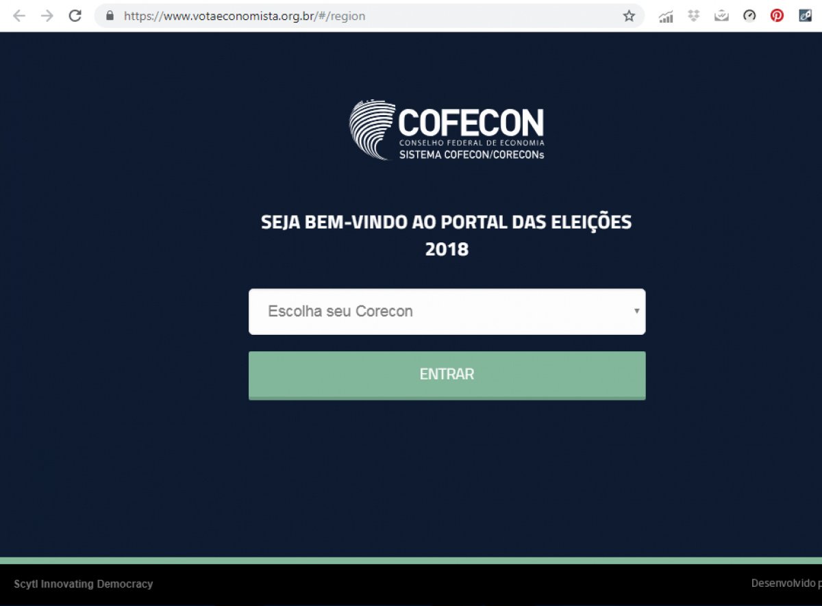 Informativo referente ao pleito eleitoral de 2018 nos Corecons - Corecon/SC