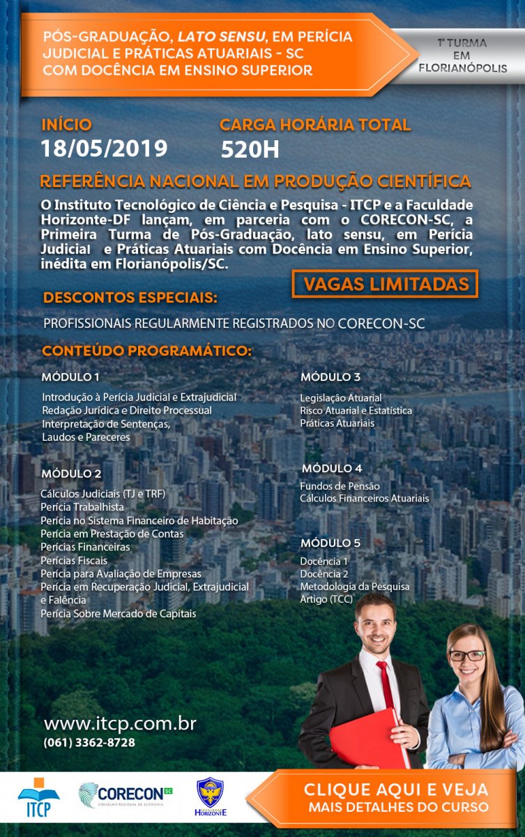 ITCP lança pós-graduação inédita com benefício a associados - Corecon/SC