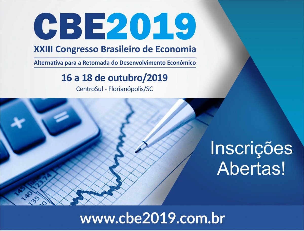 Mais de 1,5 mil economistas são esperados no 23º Congresso Brasileiro de Economia - Corecon/SC