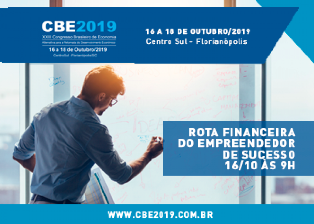 CBE promoverá o curso “Rota Financeira do Empreendedor de Sucesso” - Corecon/SC