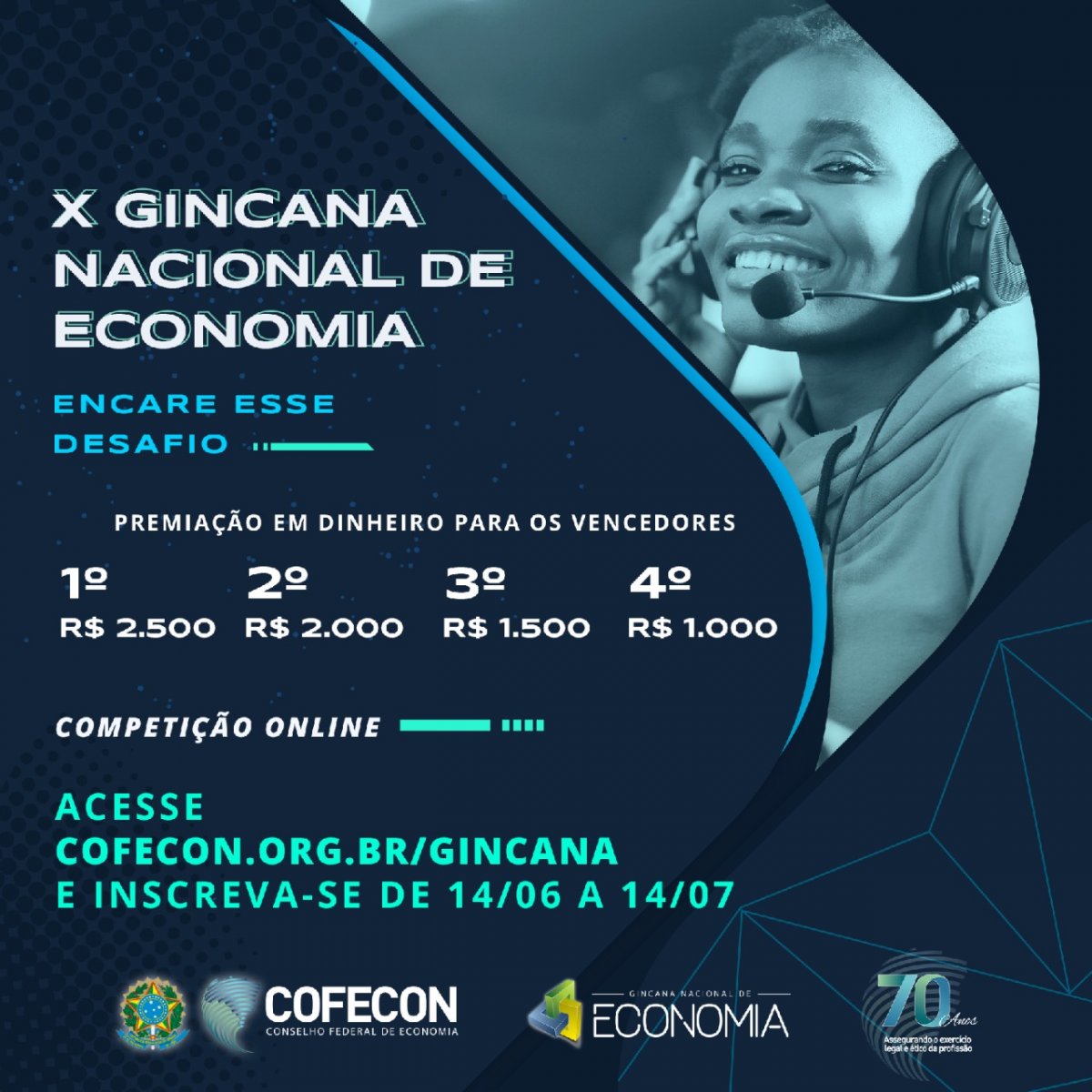 Últimos dias para acadêmicos de Economia inscreverem-se na Gincana Nacional de Economia - Corecon/SC
