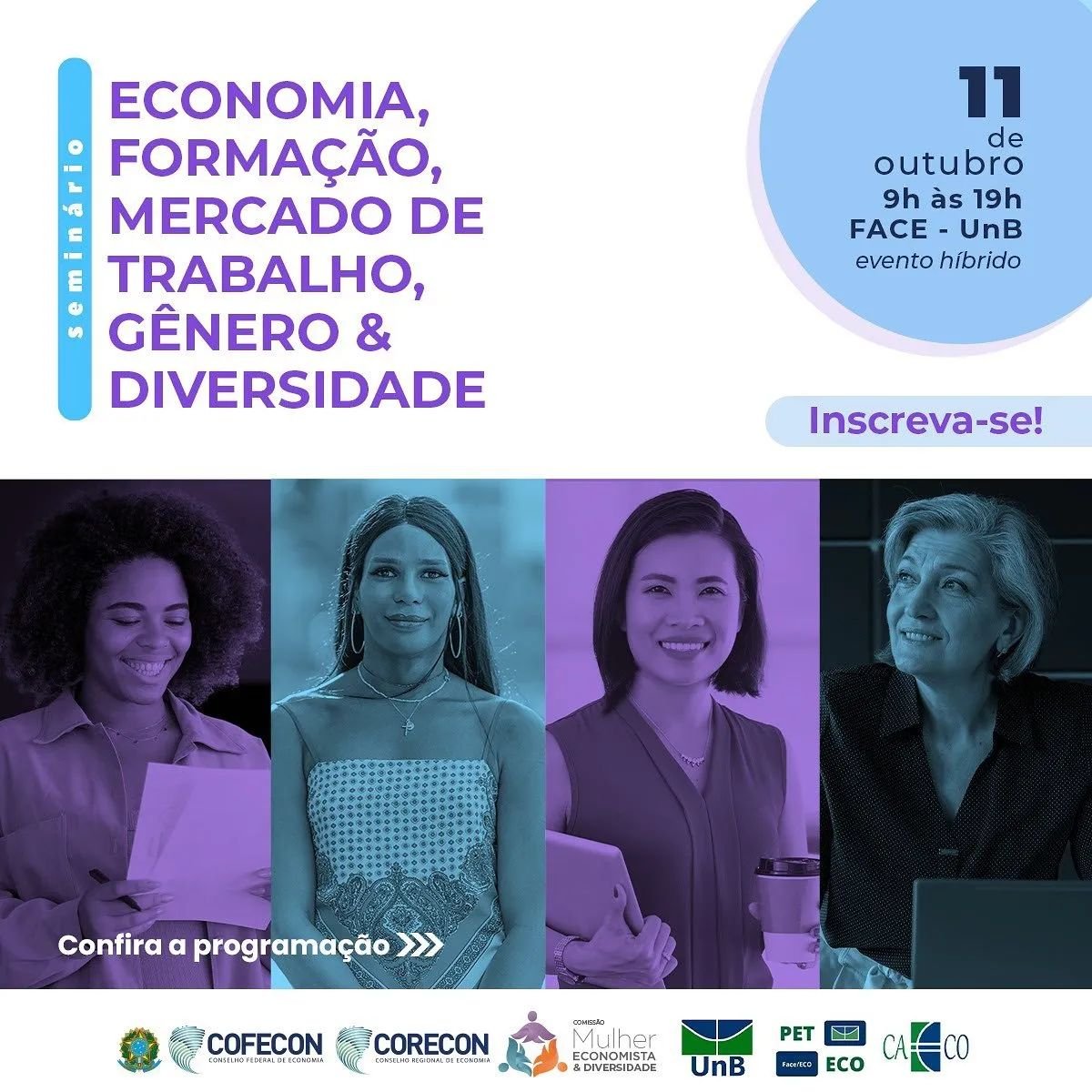 Seminário: Economia, formação, mercado de trabalho, gênero e diversidade - Corecon/SC