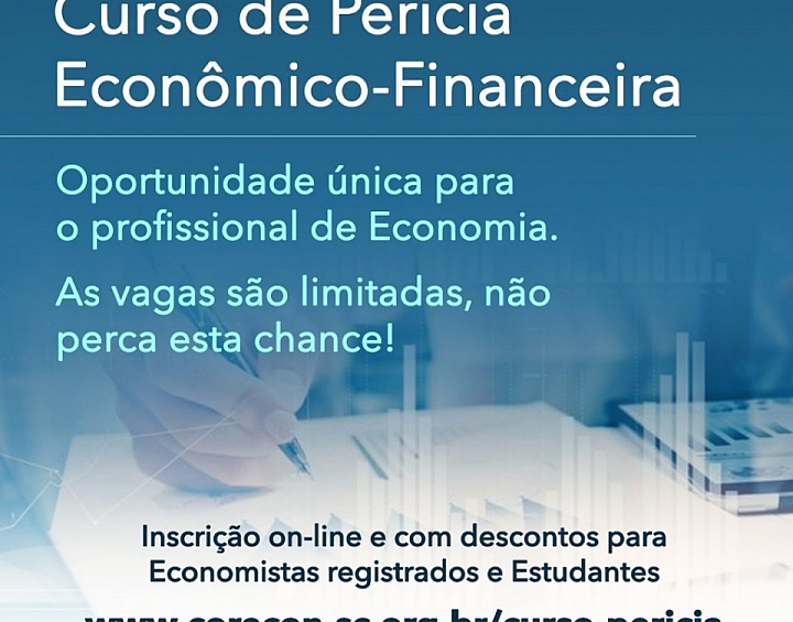 Corecon abre inscrições para nova turma do Curso de Perícia Econômico-Financeira - Corecon/SC
