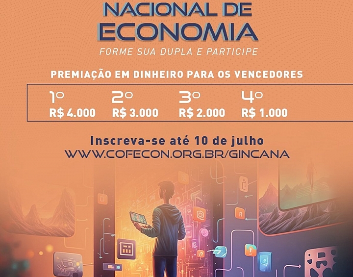 Estão abertas as inscrições para a XII Gincana Nacional de Economia - Corecon/SC