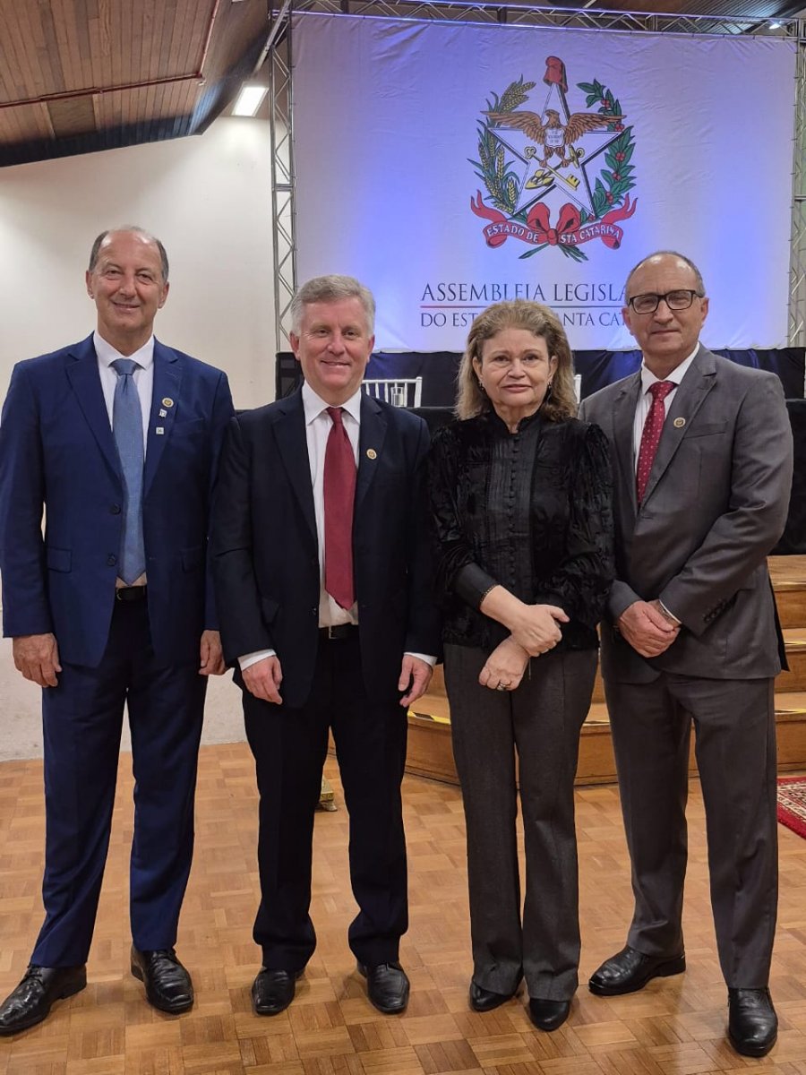 Corecon-SC é homenageado pela ALESC em Joinville - Corecon/SC