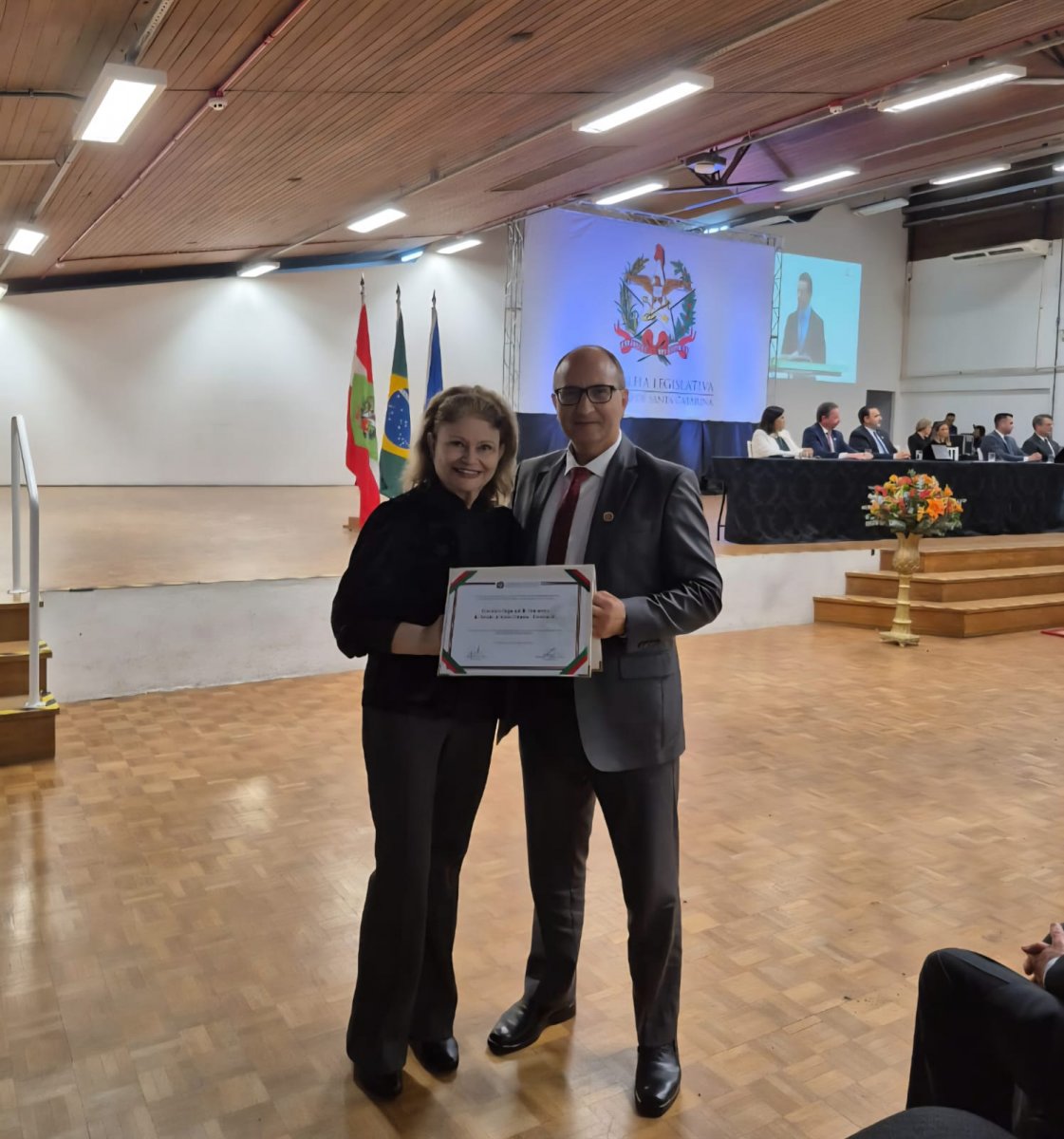 Corecon-SC é homenageado pela ALESC em Joinville - Corecon/SC